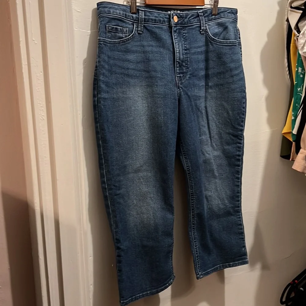 Riders by Lee Women’s Midrise Denim Capris Cropped Capri Pants Jeans